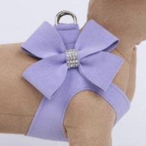 Susan Lanci Designs French Lavender Nouveau Bow Step In Harness size M/L
